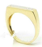 Anello Lorenza Gioielli Uomo in Oro Diamante 0.01 Ct 477787-23 - 477787-23